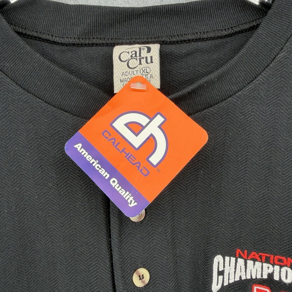 Vintage NWT 2002 Rose Bowl National Championship Nebraska Cornhusker Black Polo - Picture 4 of 9